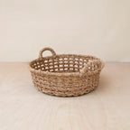 Round Open Weave Basket - Wicker Basket | LIKHÂ by LIKHÂ