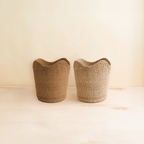 Small Natural Scallop Basket - Abaca Woven Basket | LIKHÂ by LIKHÂ