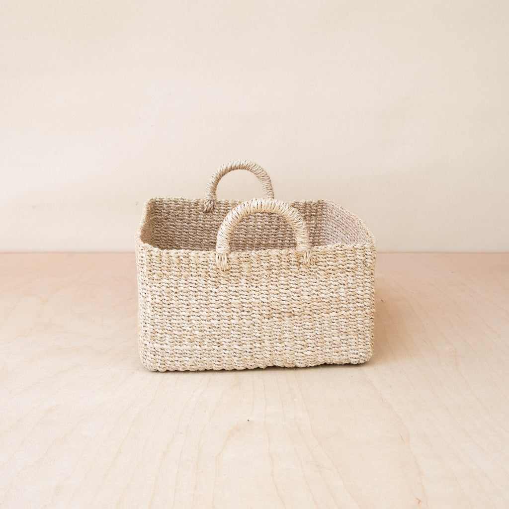 Square Tabletop Basket - Weave Basket | LIKHÂ by LIKHÂ