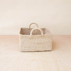 Square Tabletop Basket - Weave Basket | LIKHÂ by LIKHÂ