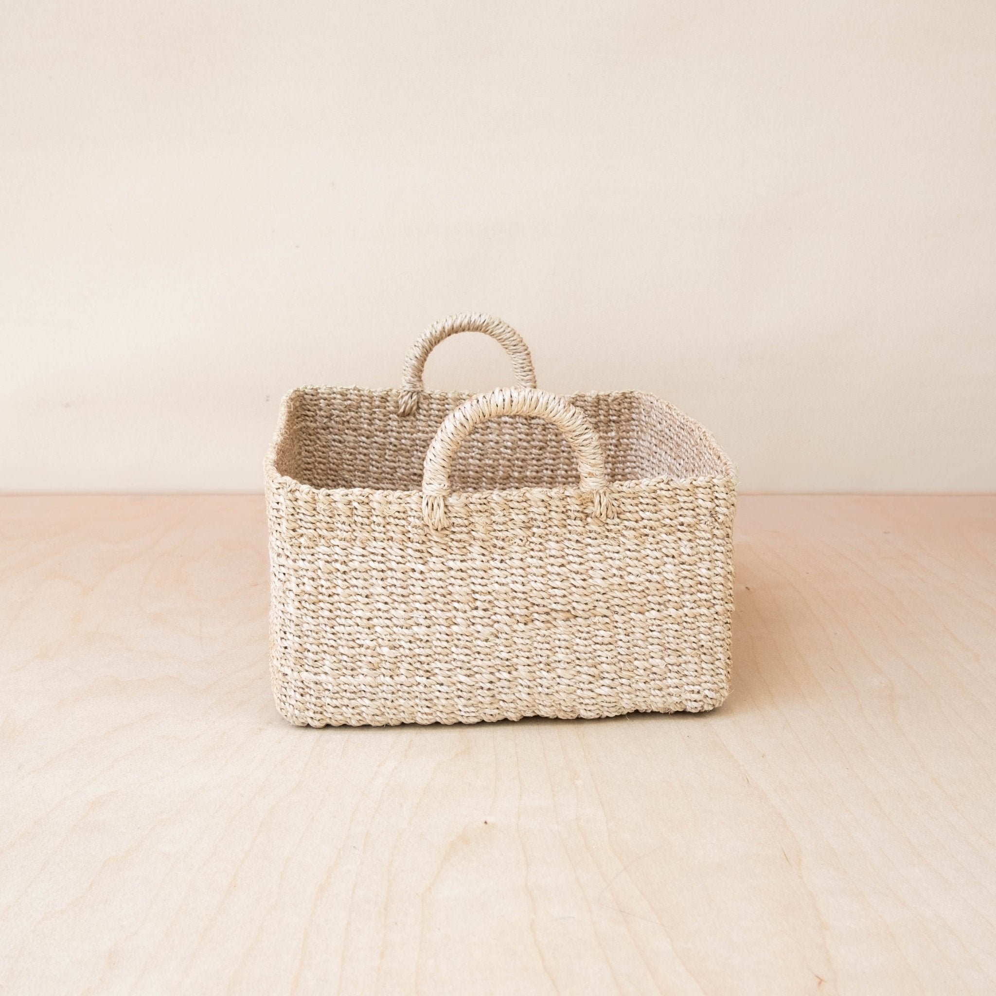 Square Tabletop Basket - Weave Basket | LIKHÂ by LIKHÂ