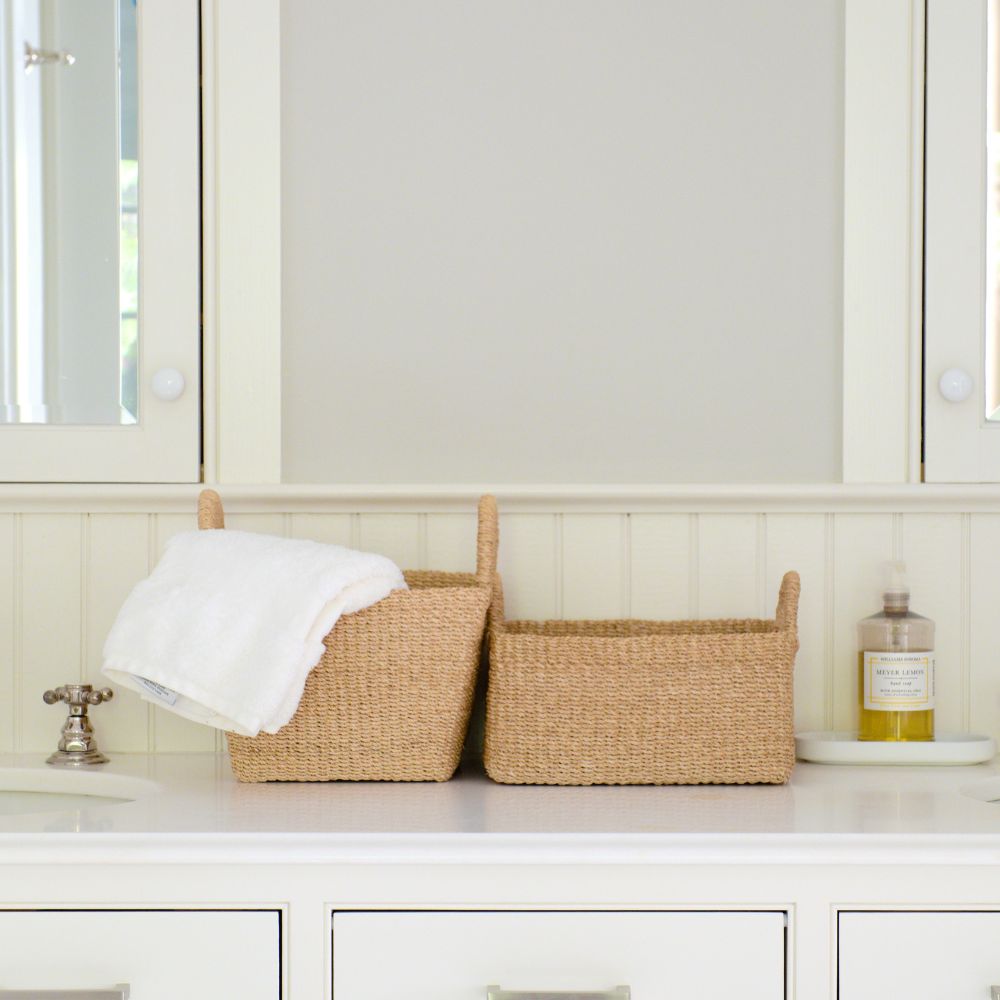 Square Tabletop Basket - Weave Basket | LIKHÂ by LIKHÂ