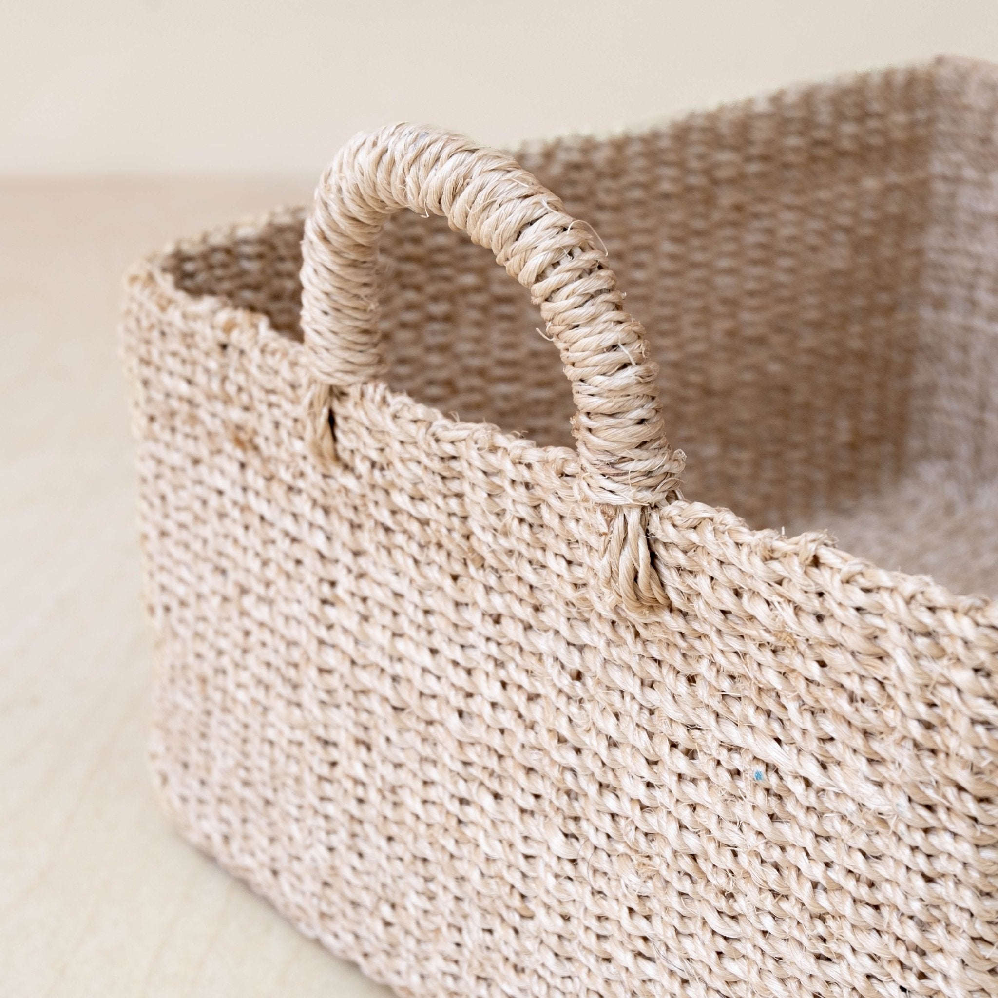 Square Tabletop Basket - Weave Basket | LIKHÂ by LIKHÂ