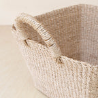 Tapered Square Tabletop Basket - Abaca Basket | LIKHÂ by LIKHÂ