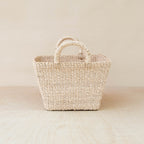 Tapered Square Tabletop Basket - Abaca Basket | LIKHÂ by LIKHÂ