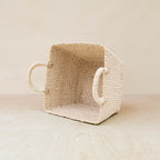 Tapered Square Tabletop Basket - Abaca Basket | LIKHÂ by LIKHÂ