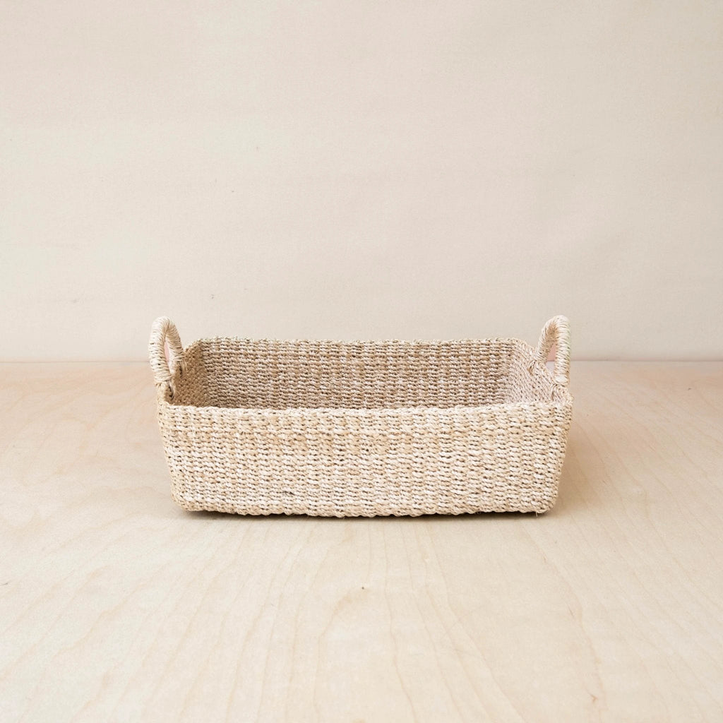 Woven Rectangle Tray - Decorative Basket | LIKHÂ by LIKHÂ