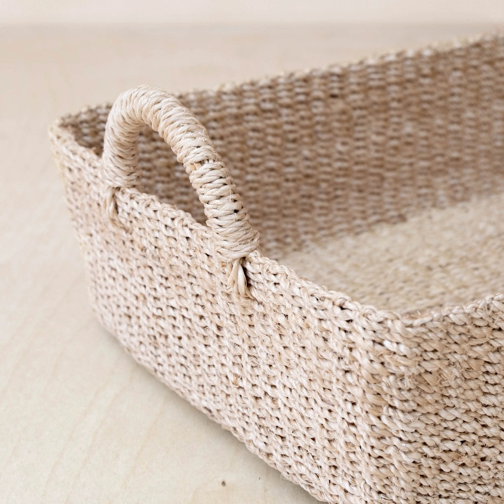 Woven Rectangle Tray - Decorative Basket | LIKHÂ by LIKHÂ