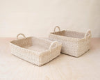 Woven Rectangle Tray - Decorative Basket | LIKHÂ by LIKHÂ