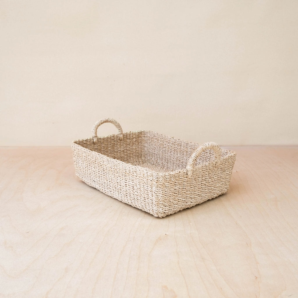 Woven Rectangle Tray - Decorative Basket | LIKHÂ by LIKHÂ