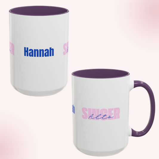 Personalized Alto Singer Coffee mug