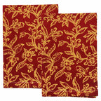 Batik Cloth Napkin Set of Two, Cherish, Hand Dyed, 100% Cotton, Red, Yellow Napkins La Vie Bien Batik Cloth Napkin Set of Two, Cherish, Hand Dyed, 100% Cotton, Red, Yellow