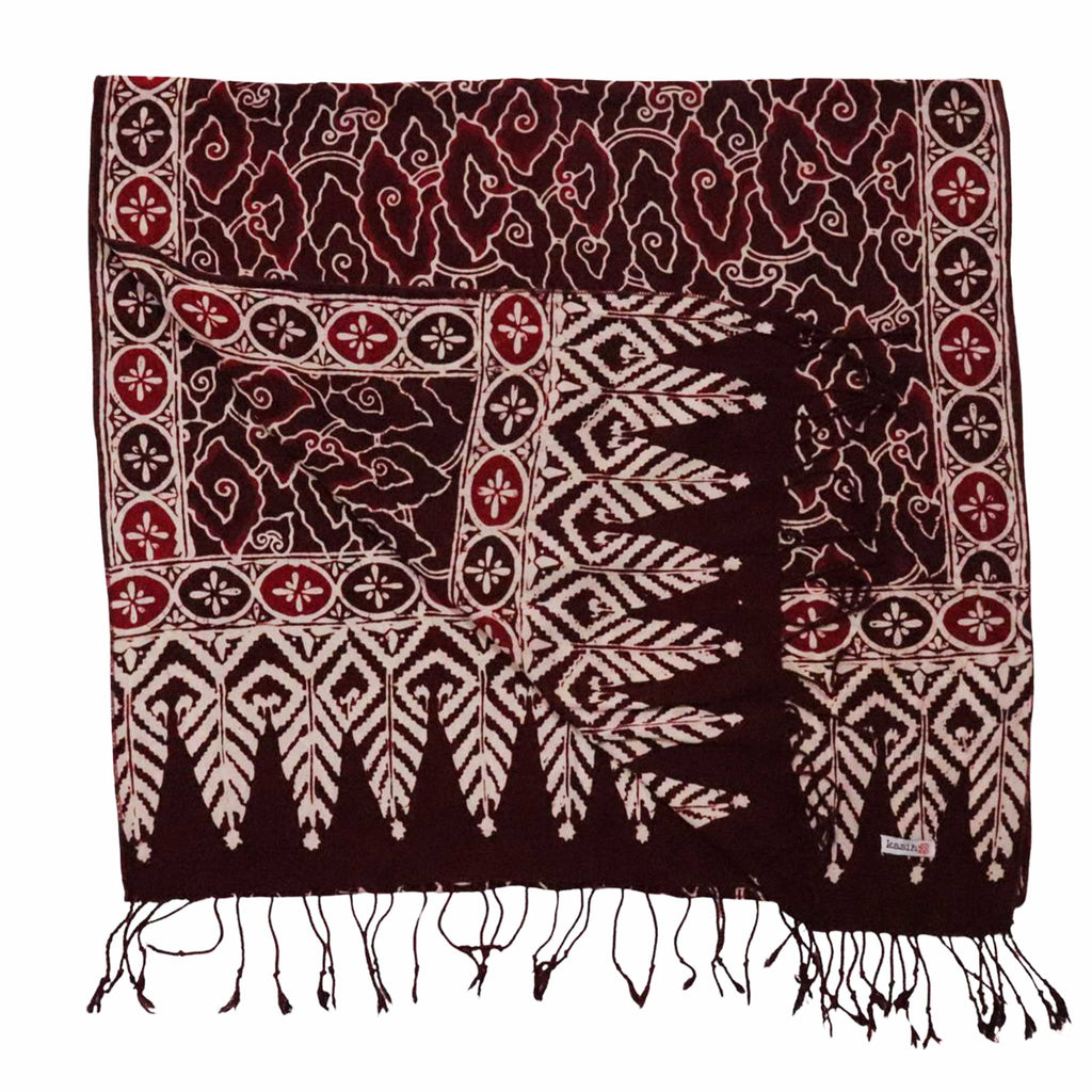 Batik Scarf - Cotton - Storm Scarves La Vie Bien Batik Scarf - Cotton - Storm