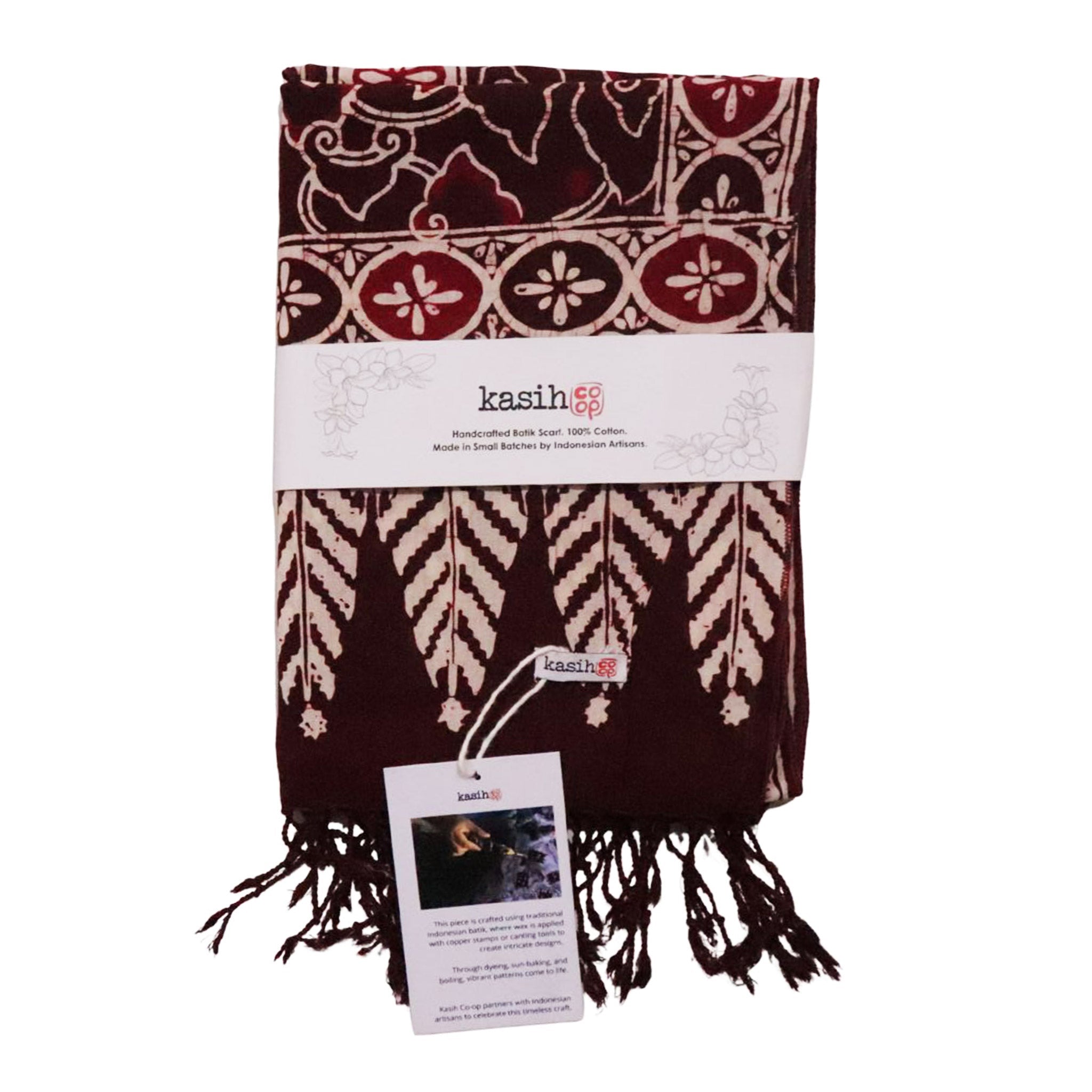 Batik Scarf - Cotton - Storm Scarves La Vie Bien Batik Scarf - Cotton - Storm