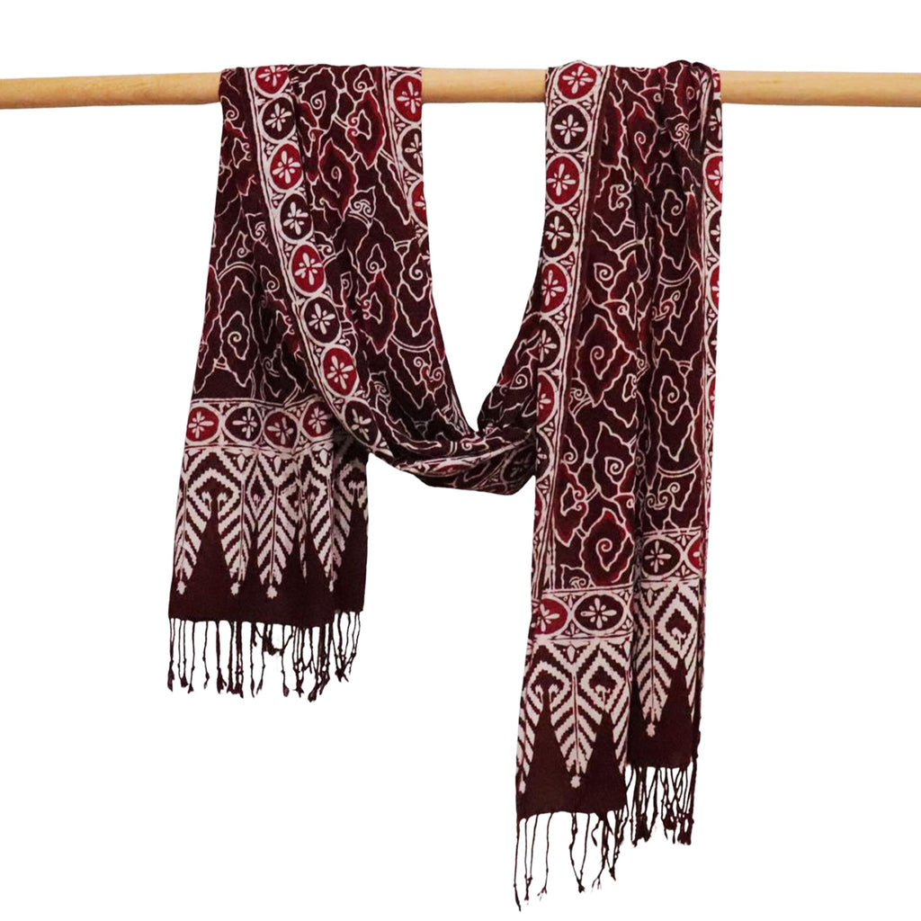Batik Scarf - Cotton - Storm Scarves La Vie Bien Batik Scarf - Cotton - Storm