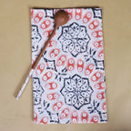 Batik Tea Towel Hand Dyed, Autumn Coral, Hand Dyed, 100% Cotton Towels La Vie Bien Batik Tea Towel Hand Dyed, Autumn Coral, Hand Dyed, 100% Cotton