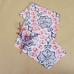 Batik Tea Towel Hand Dyed, Autumn Coral, Hand Dyed, 100% Cotton Towels La Vie Bien Batik Tea Towel Hand Dyed, Autumn Coral, Hand Dyed, 100% Cotton