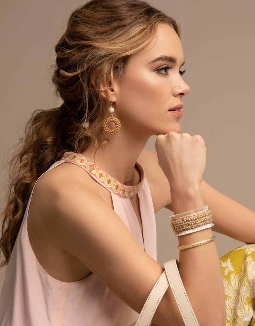 Bayberry Bracelet - Taupe Jewelry La Vie Bien Bayberry Bracelet - Taupe
