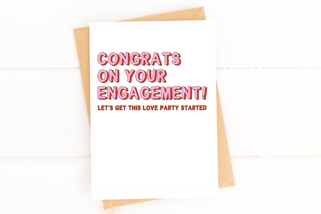 Congrats On Your Engagement Inclusive Wedding Card