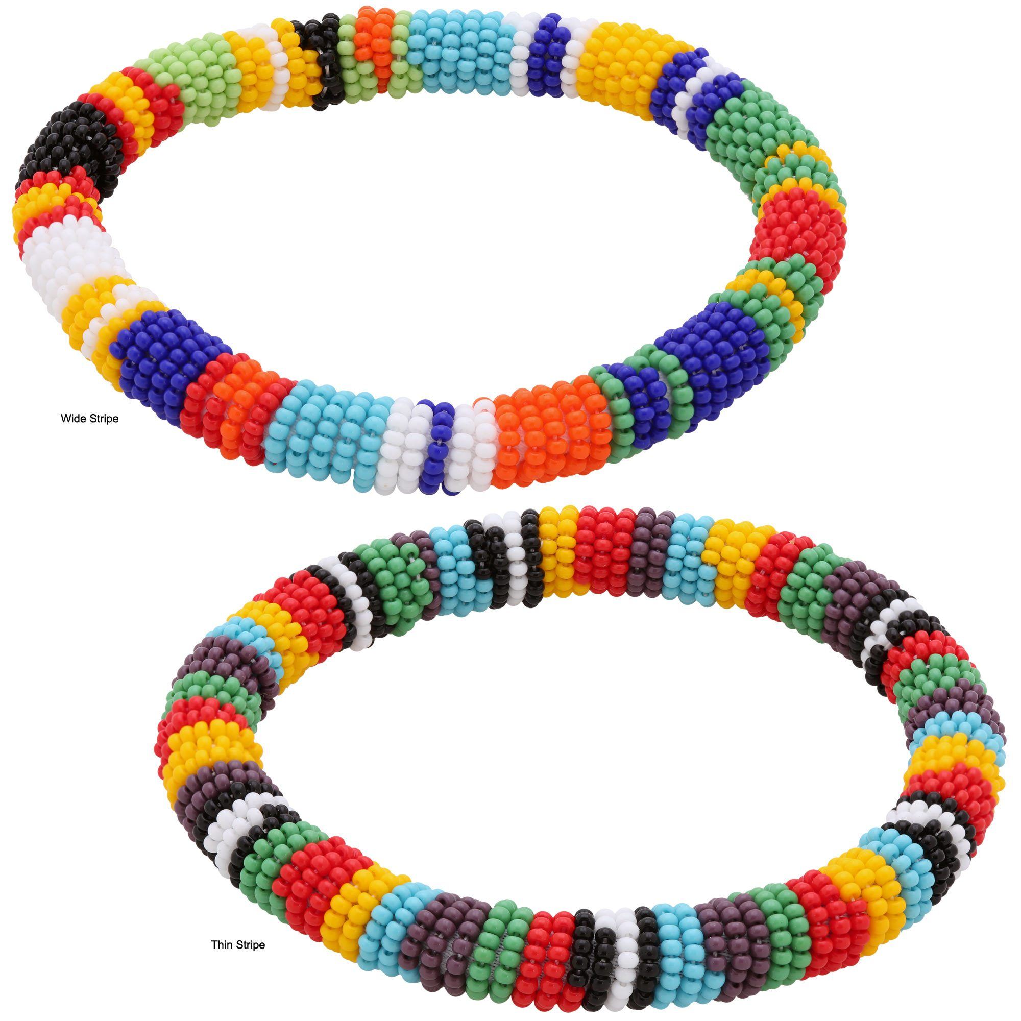 Be Bold Striped Bangle Bracelets - Fashion La Vie Bien Be Bold Striped Bangle