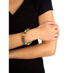 Be Bold Striped Bangle Bracelets - Fashion La Vie Bien Be Bold Striped Bangle