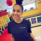 Be Kind Embroidered Classic Tee by Kind Cotton
