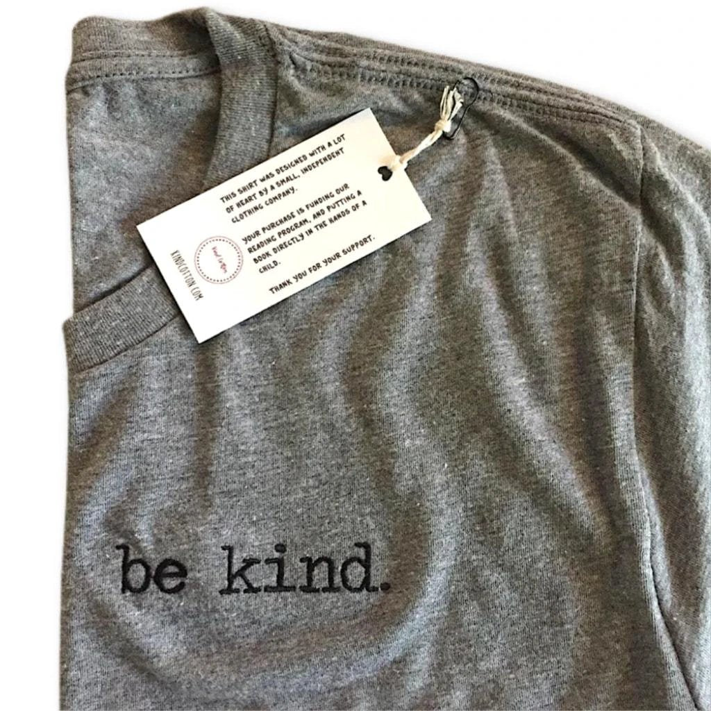 Be Kind Embroidered Classic Tee by Kind Cotton