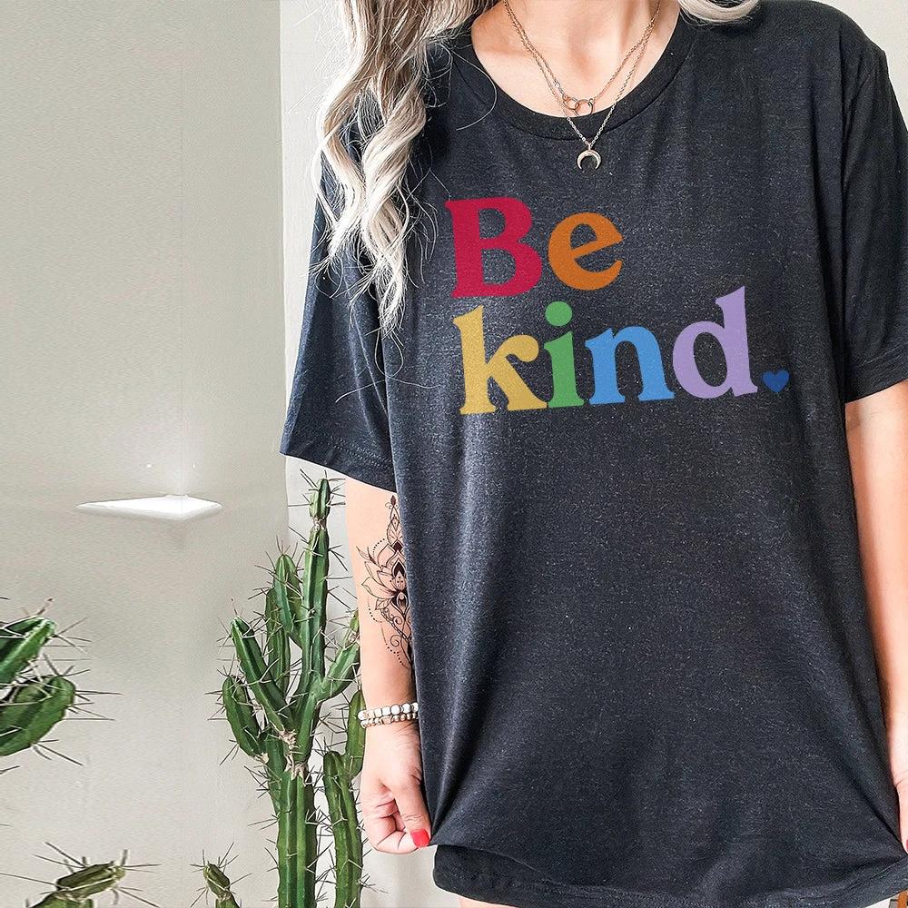 Be Kind Rainbow Classic Tee by Kind Cotton