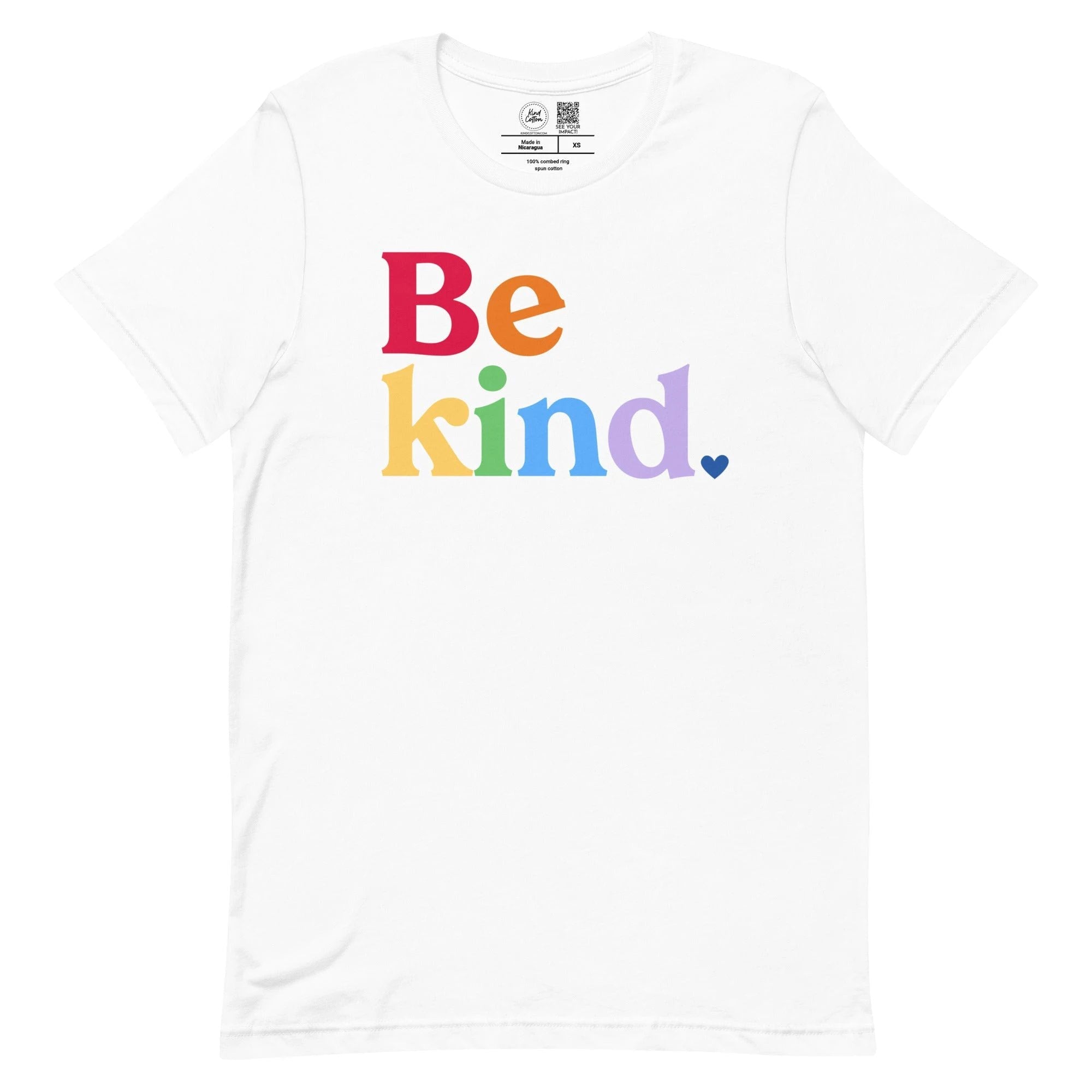 Be Kind Rainbow Classic Tee by Kind Cotton