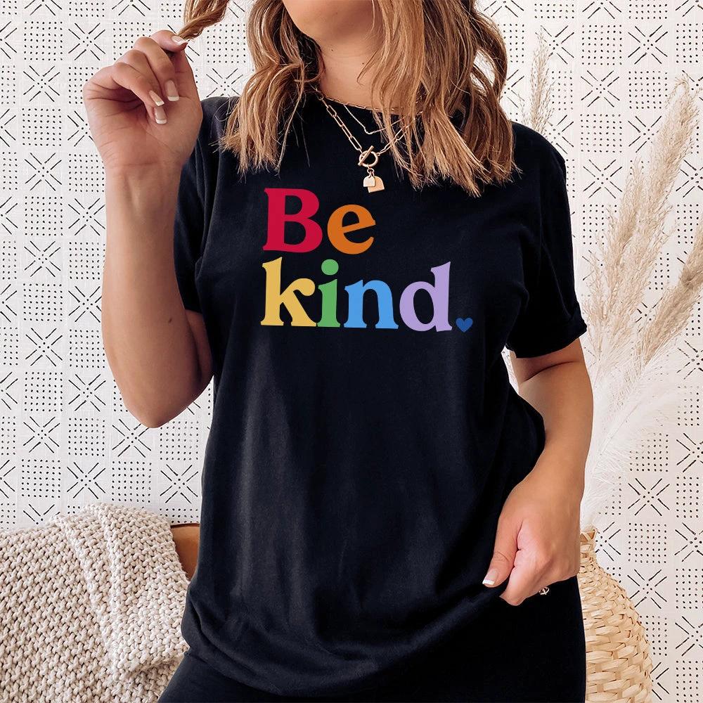 Be Kind Rainbow Classic Tee by Kind Cotton