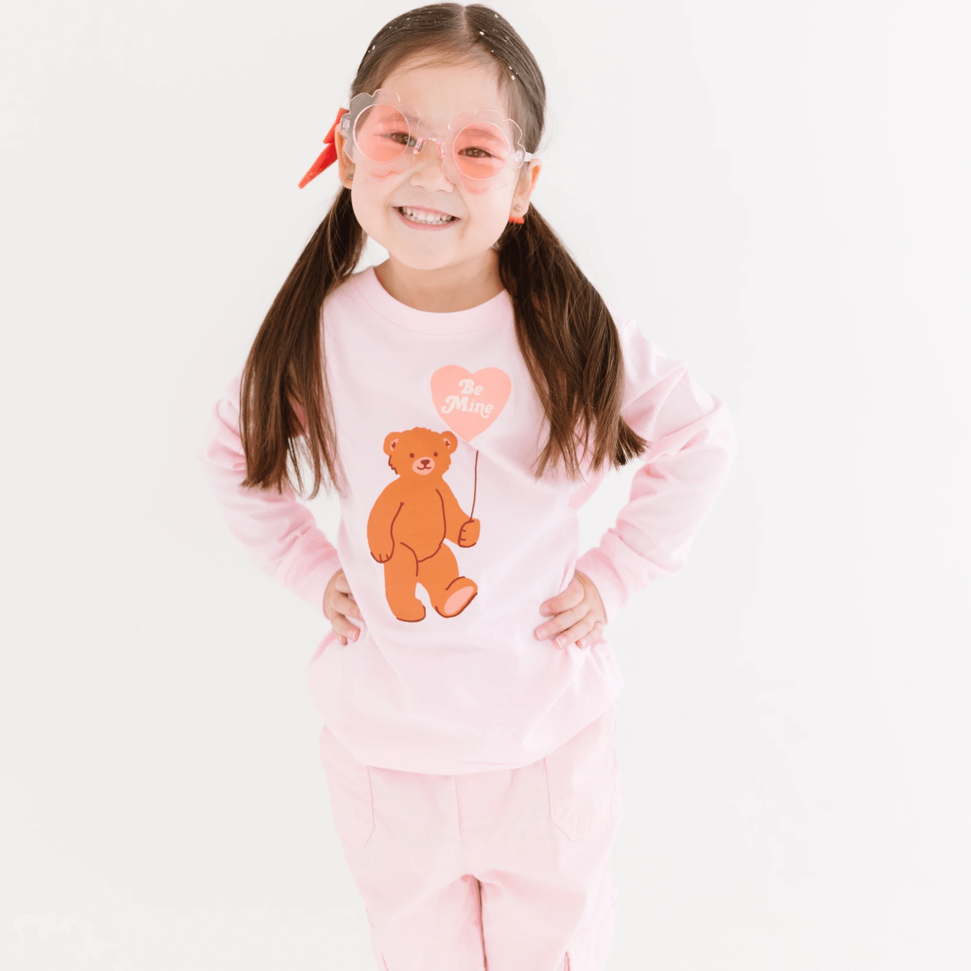Be Mine Bear toddler or youth tee shirt, Valentine's Day collection by Benny and Ray Apparel