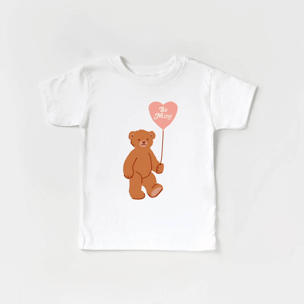 Be Mine Bear toddler or youth tee shirt, Valentine's Day collection by Benny and Ray Apparel