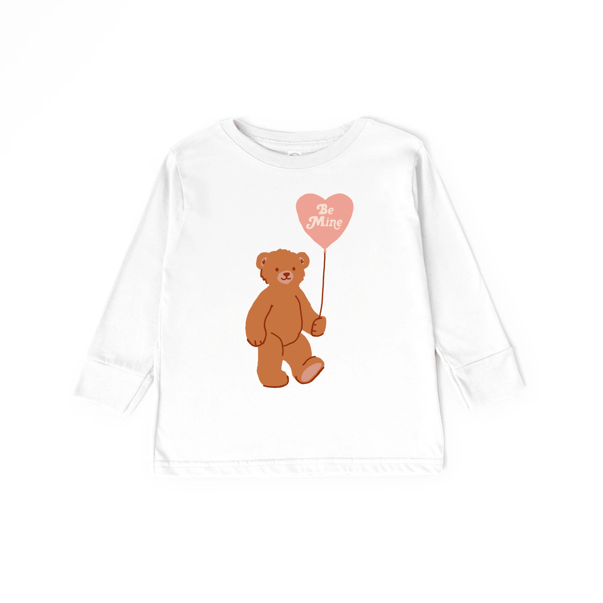 Be Mine Bear toddler or youth tee shirt, Valentine's Day collection by Benny and Ray Apparel