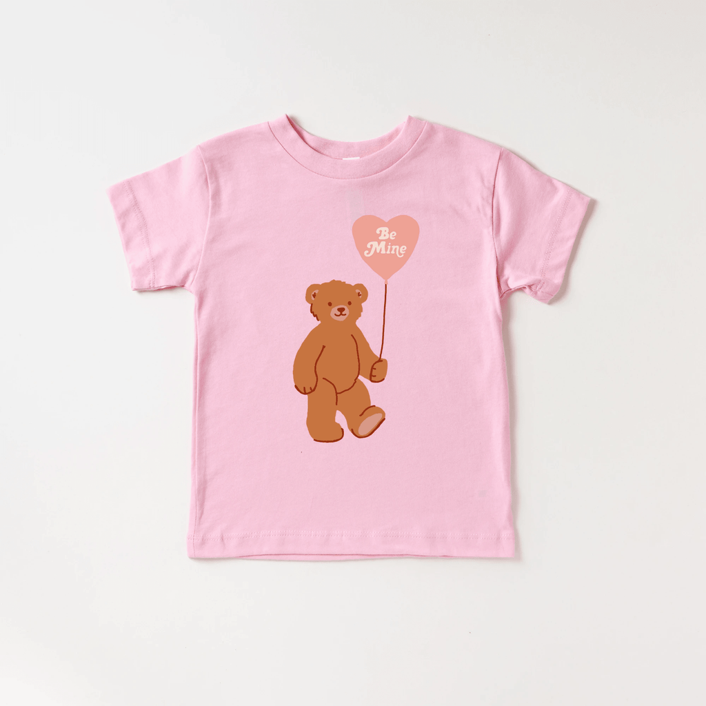 Be Mine Bear toddler or youth tee shirt, Valentine's Day collection by Benny and Ray Apparel