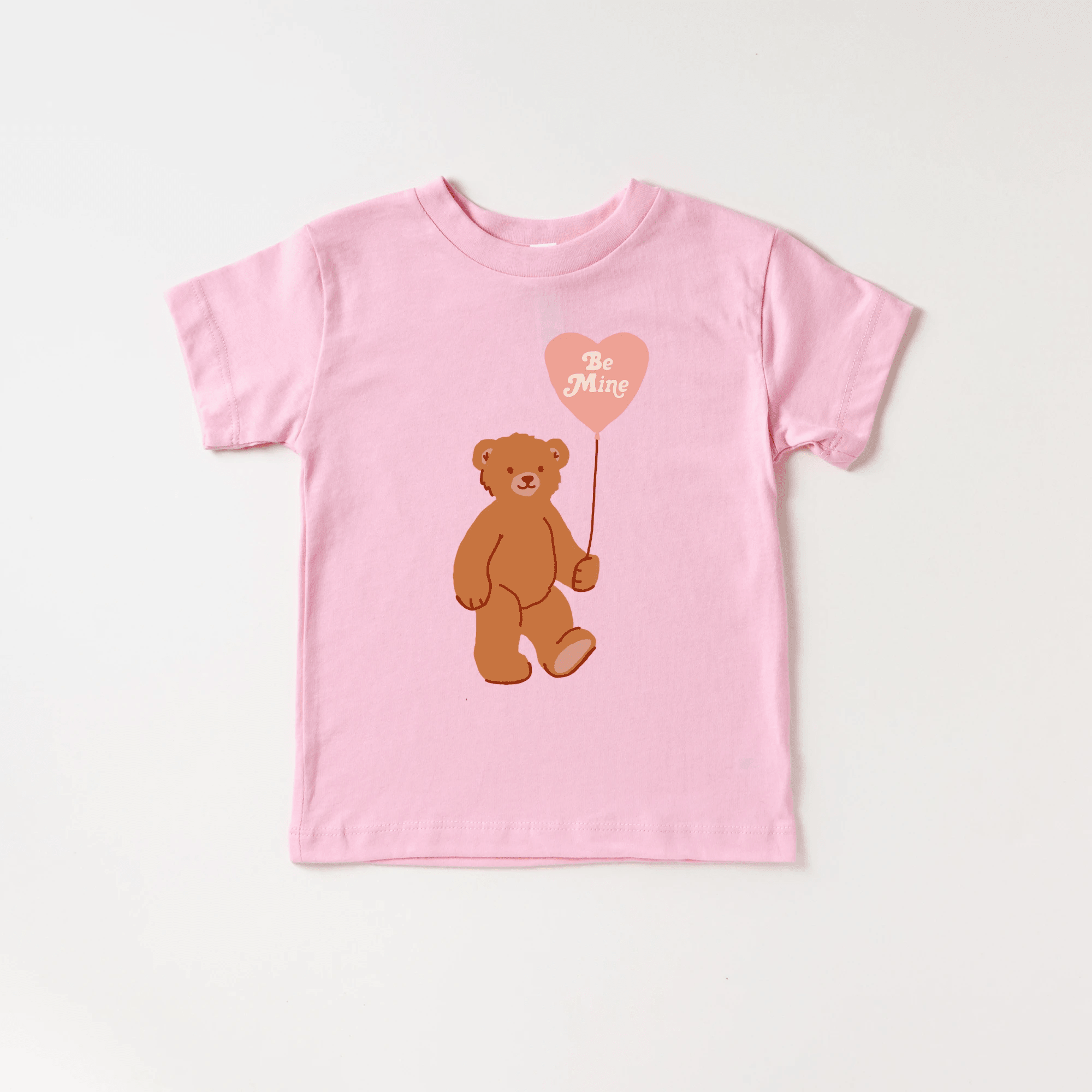 Be Mine Bear toddler or youth tee shirt, Valentine's Day collection by Benny and Ray Apparel