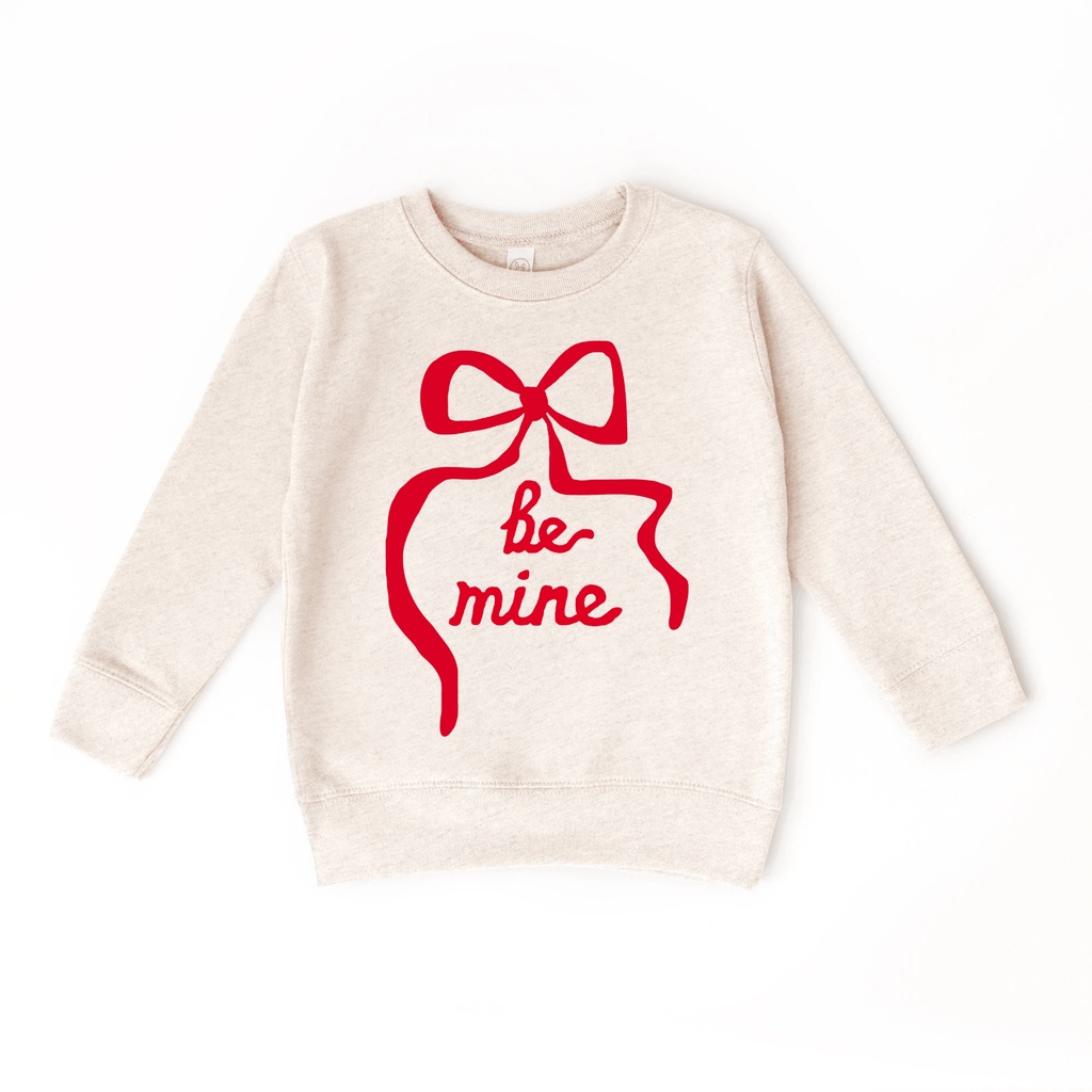 Be Mine Ribbon toddler and youth Sweater - Valentine's Day collection by Benny and Ray Apparel