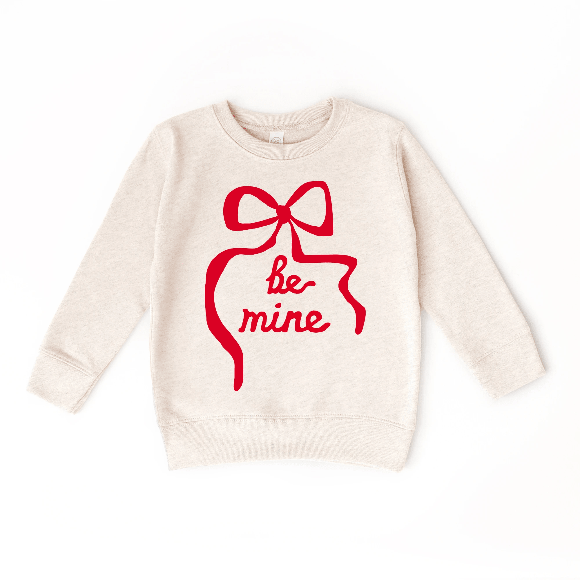 Be Mine Ribbon toddler and youth Sweater - Valentine's Day collection by Benny and Ray Apparel