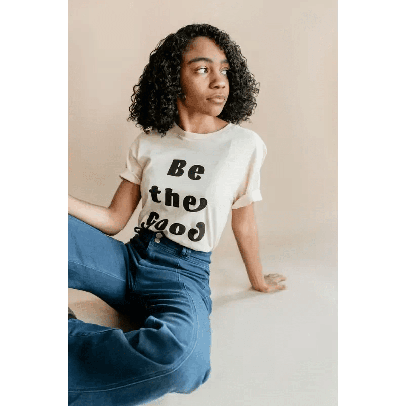Be the Good Adult Unisex Crew Neck T-shirt by Polished Prints