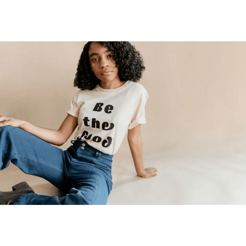 Be the Good Adult Unisex Crew Neck T-shirt by Polished Prints