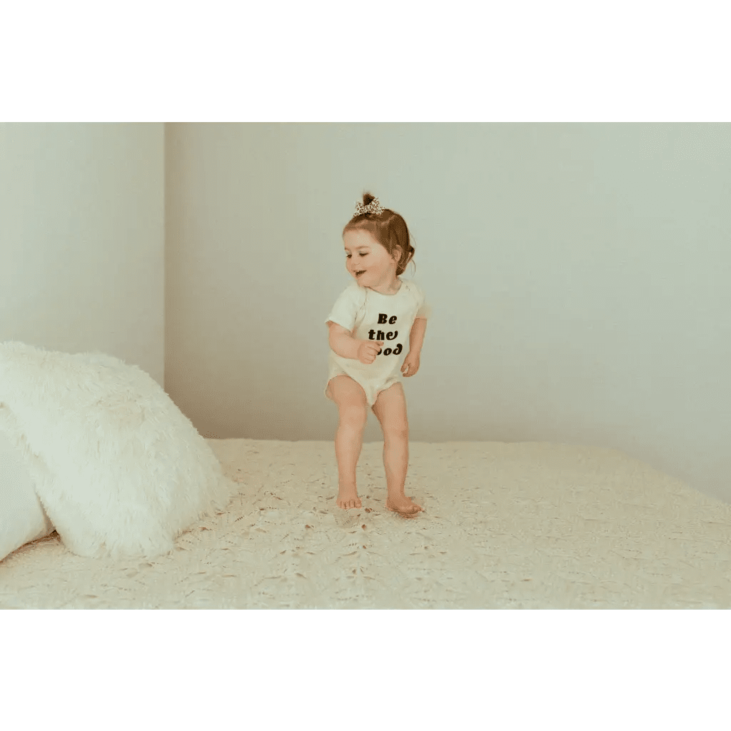 Be the Good Organic Cotton Baby Bodysuit by Polished Prints