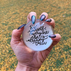 Be Yourself Glass Dome Paperweight | Paper Document Holder | 3" by The Bullish Store