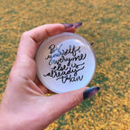 Be Yourself Glass Dome Paperweight | Paper Document Holder | 3" by The Bullish Store