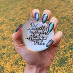 Be Yourself Glass Dome Paperweight | Paper Document Holder | 3" by The Bullish Store