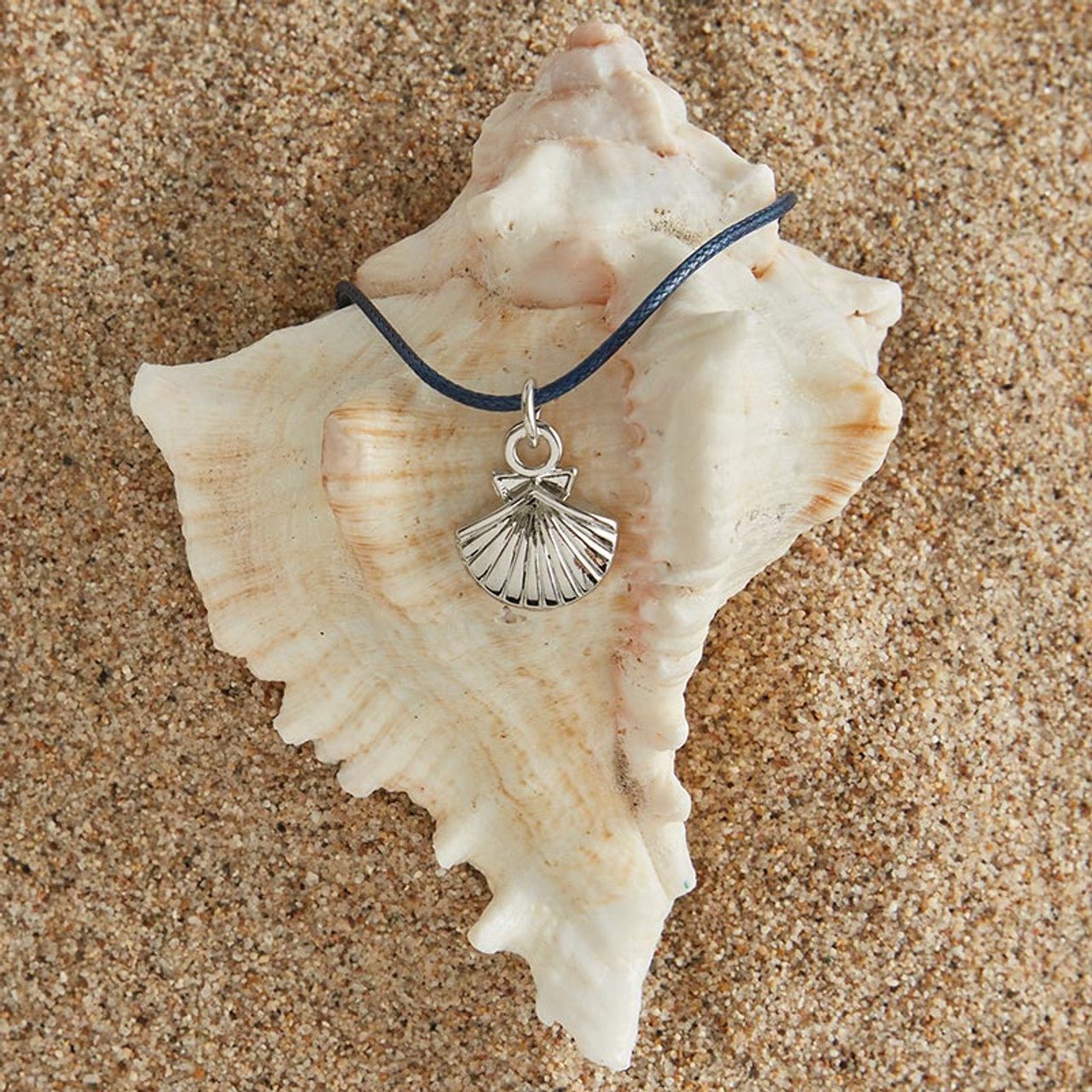 Beach Blue Cord Bracelet | Shell Charm Jewelry Bracelets La Vie Bien Beach Blue Cord Bracelet | Shell Charm Jewelry