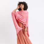 Beach Wrap - Pink or Bright Blue Shibori Apparel La Vie Bien Beach Wrap - Pink or Bright Blue Shibori