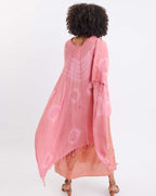 Beach Wrap - Pink or Bright Blue Shibori Apparel La Vie Bien Beach Wrap - Pink or Bright Blue Shibori