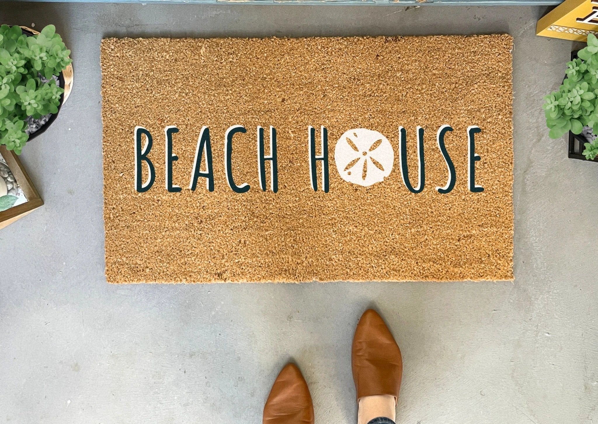 Beach House Doormat by Nickel Designs Custom Doormats