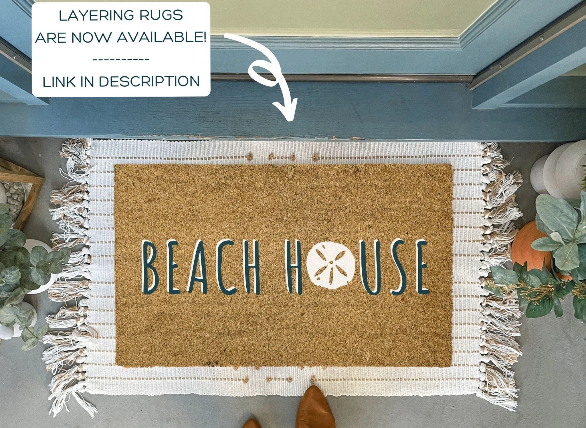 Beach House Doormat by Nickel Designs Custom Doormats