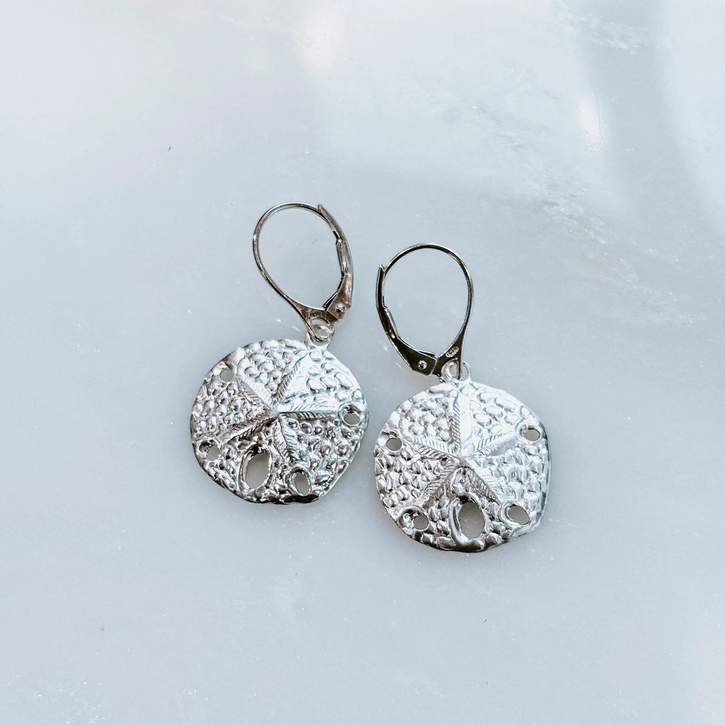 Beachcomers Sand Dollar Earrings by Derive Jewelry