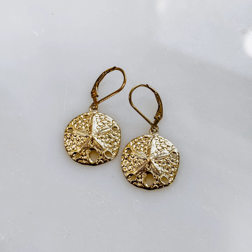 Beachcomers Sand Dollar Earrings by Derive Jewelry